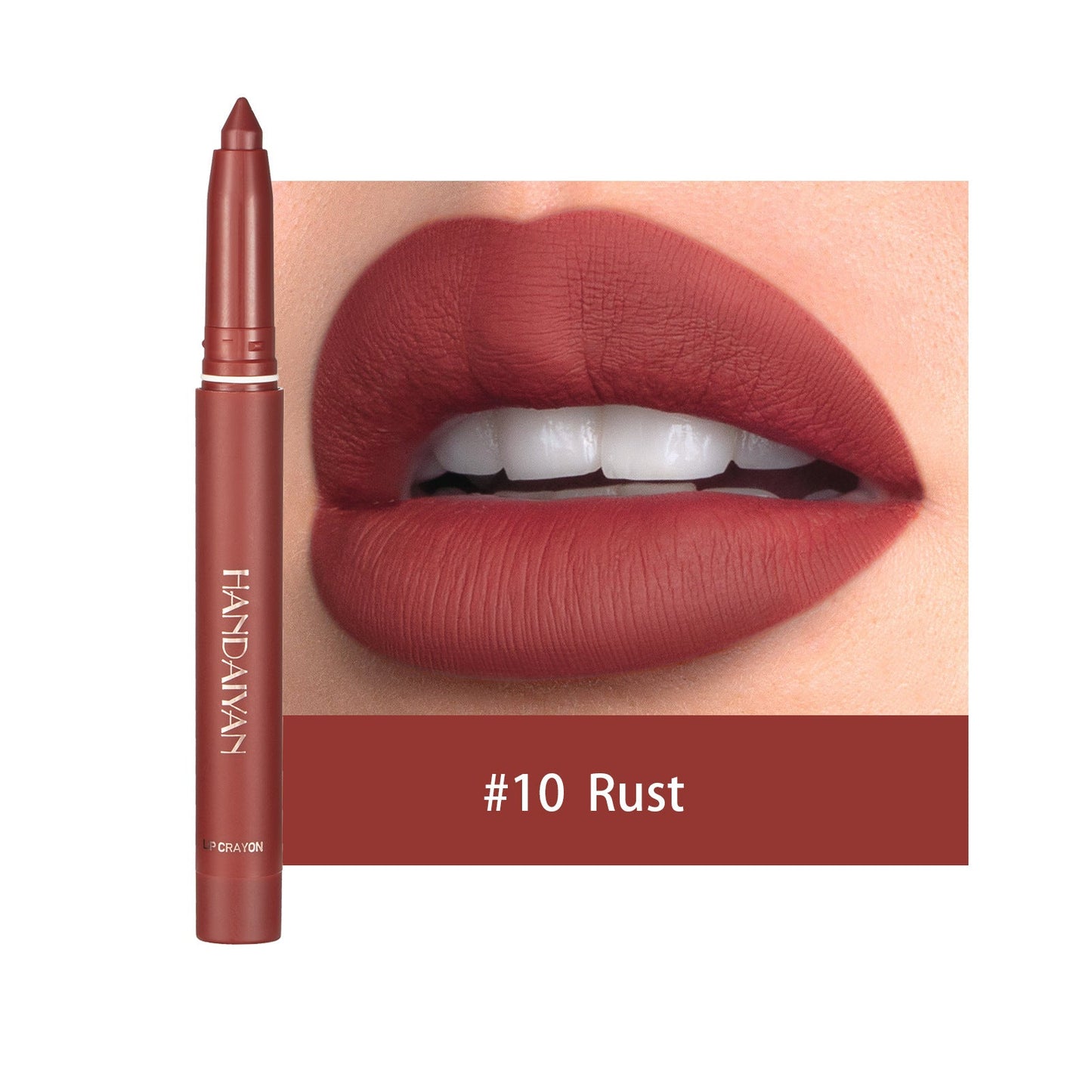 Rotating Sharpenable Matte Lipstick Pencils