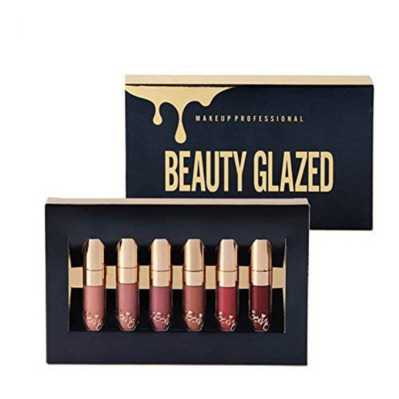 6Pcs Set Long Lasting Matte Liquid Lipgloss