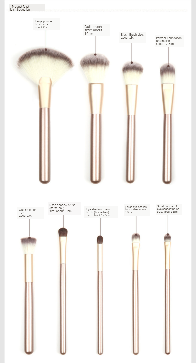 12/18/24 Pcs Coco Brush Set
