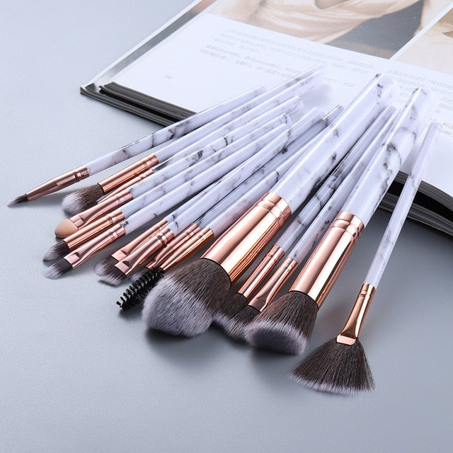 15pcs Highlighter Makeup Brushes Set