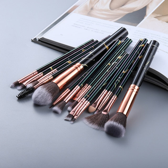 15pcs Highlighter Makeup Brushes Set