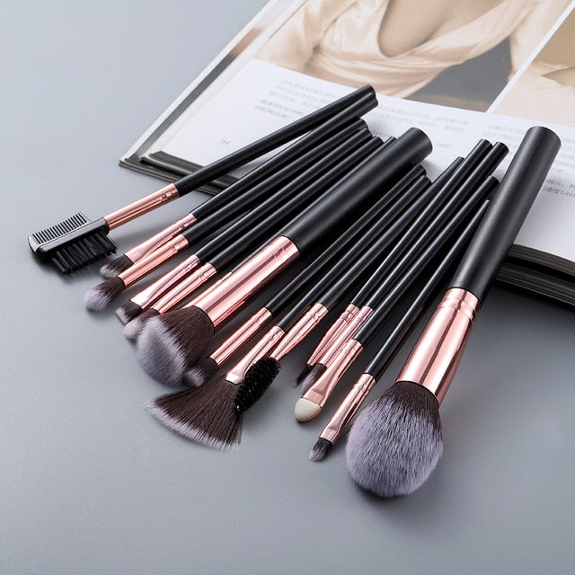 15pcs Highlighter Makeup Brushes Set