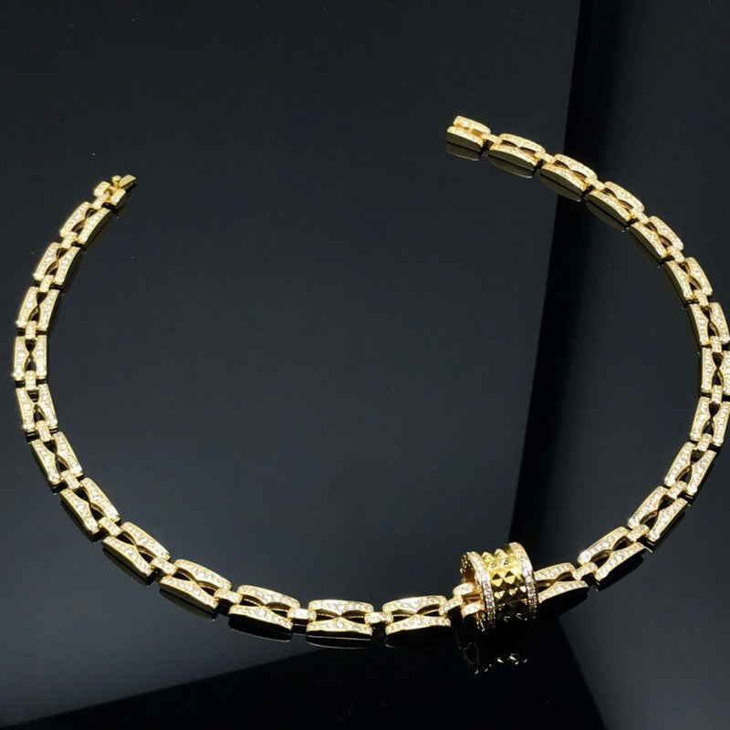 18K B.ZERO1 Diamonds Chain Link Necklace