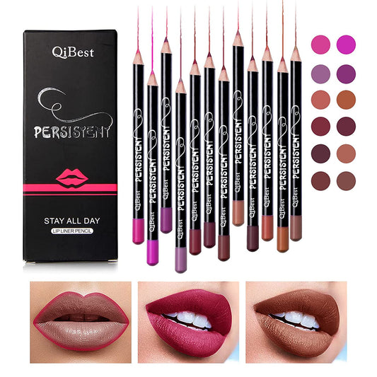12pcs Long Lasting Lip Liner Pencil