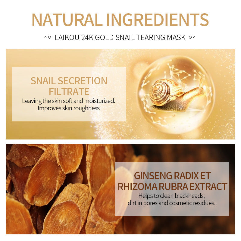 KaylaCare™ 24K Gold Snail Collagen Peel Off Mask