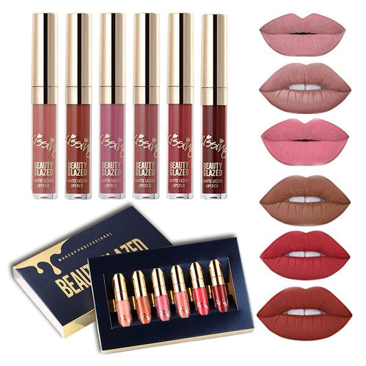 6Pcs Set Long Lasting Matte Liquid Lipgloss