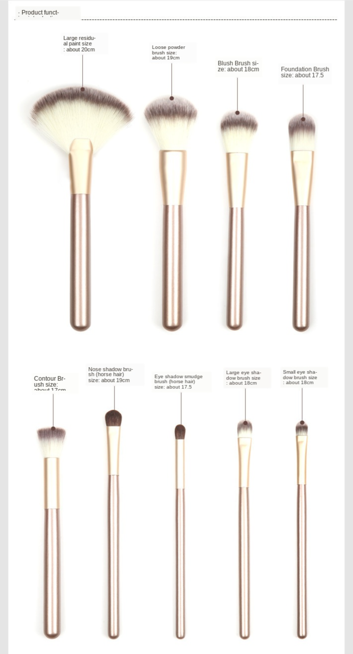 12/18/24 Pcs Coco Brush Set