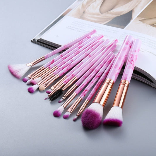 15 Pcs Rose Brush Set